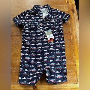 Nautical Themed Baby Beach pool romper 24M. NWT